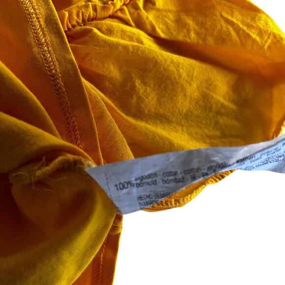 Zara girls bright yellow ruffle sleeveless cropped top blouse size 7 - Picture 4 of 4